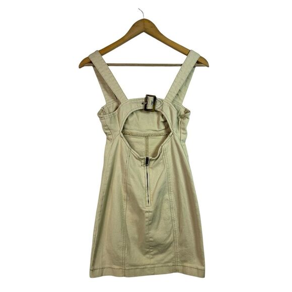 Urban Outfitters Golden Hour Denim Buckle Mini Dress Size XS - Picture 4 of 12